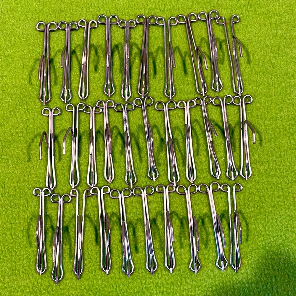 117 Drapery Slip-On Pin Hooks Assorted Sizes